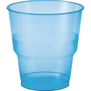 Duni 투명 플라스틱 음료 캠핑용 물 컵 블루 10P