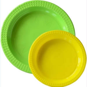 Duni 플라스틱 생일파티 컬러릭스 접시세트 그린 20P